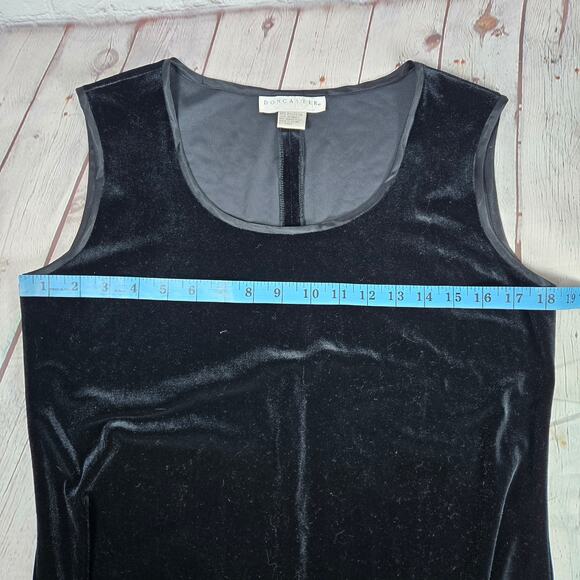 Vintage Doncaster Black‎ Velvet Sleeveless Maxi Dress 8 - Picture 6 of 7